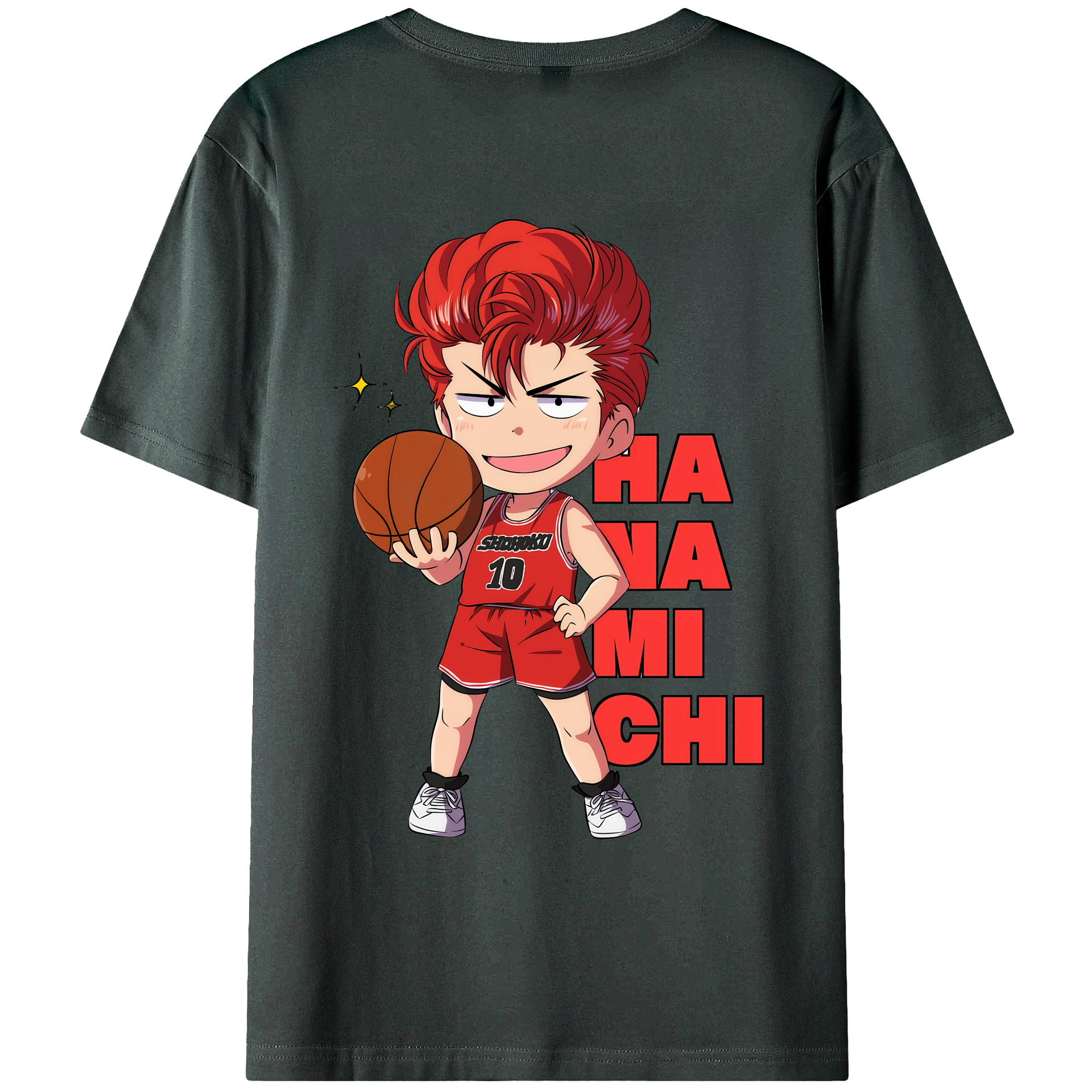 （画像用） SLAM DUNK／スラムダンク 綿100％ メンズ半袖Tシャツ（バックプリント） 通気性